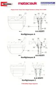 Alçıpan Duvar-Tavan Derzi Yangın Durdurucu Detayı HW-D-0060