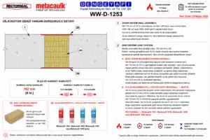 WW-D-1253 Dilatasyon Derzi Yangın Durdurucu Detayı
