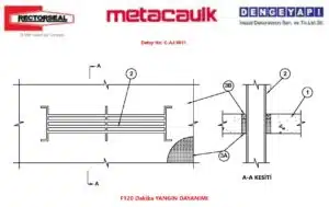 Şaft Geçen Bus Bar Yangın Yalıtımı C-AJ-6011