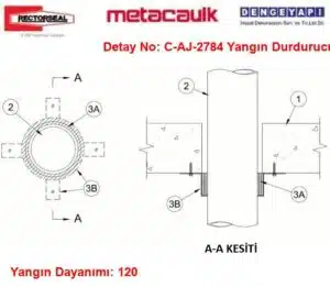 Pprc Boru Yangın Yalıtımı Detayı C-AJ-2784